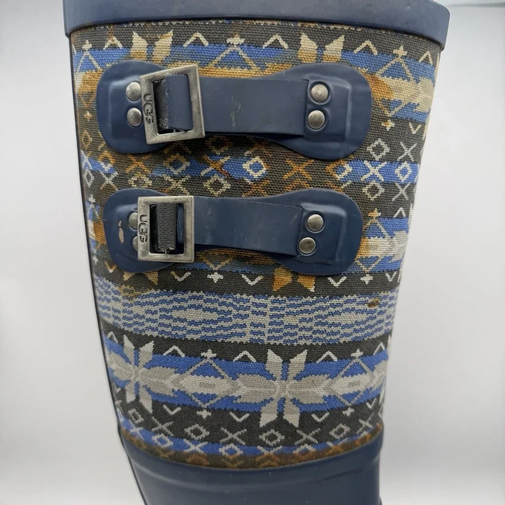 UGG AUSTRALIA 3460 Women's US 8‎ Sabene Blue Rubber Boots